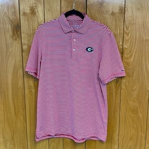 National Champions University of Georgia Striped Vineyard Vines Polo